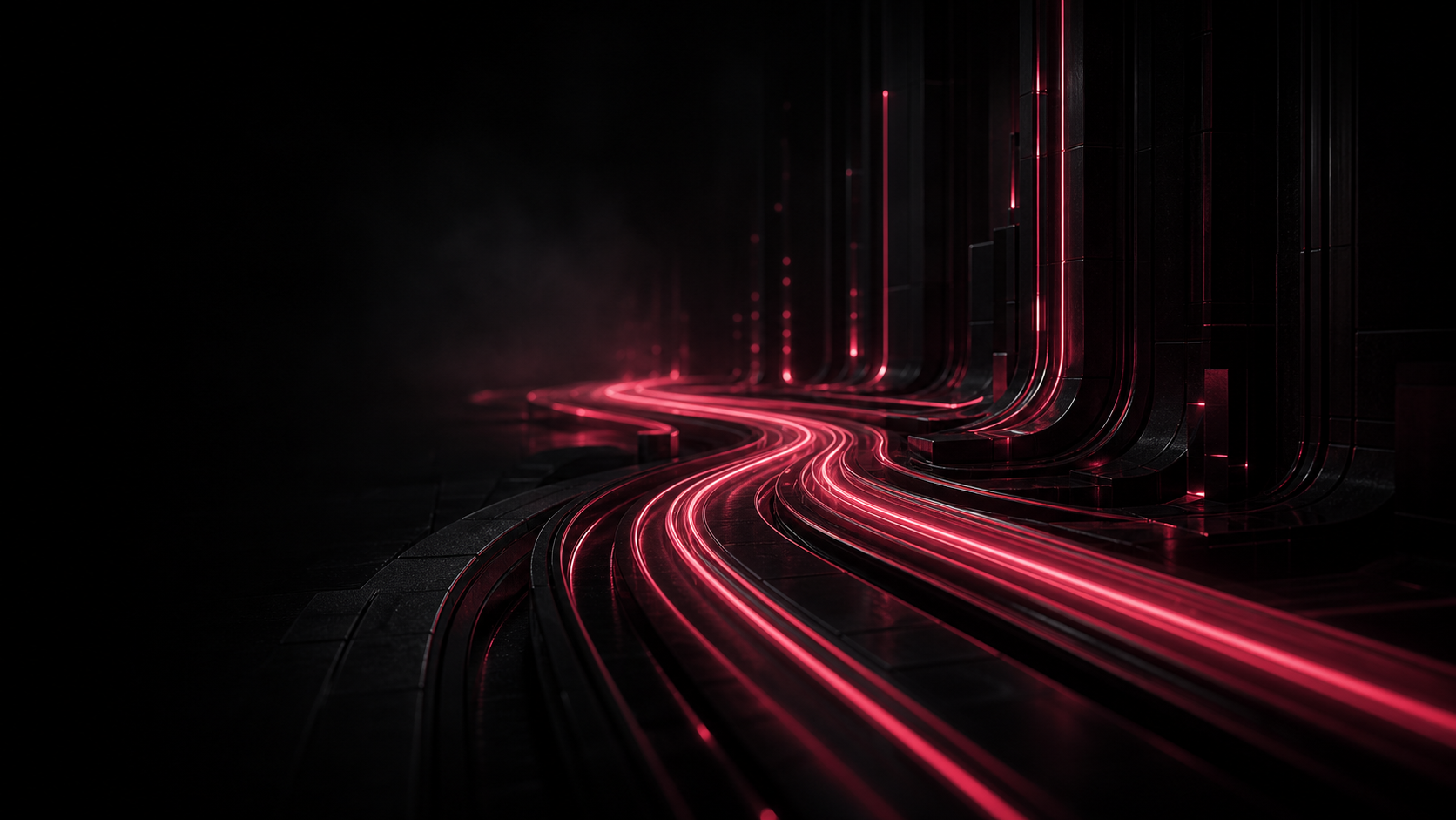 Streams of data flowing through a connected system